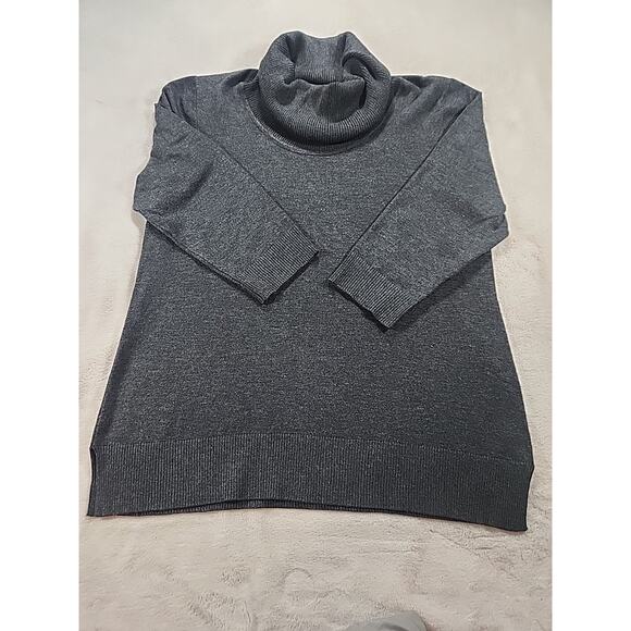 Cable & Gauge Women Gray Turtleneck‎ Sweater XL - Picture 1 of 5